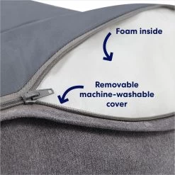 Frisco Plush Orthopedic Bolster Dog Bed W/Removable Cover -Pet Dog Supplies Shop 129511 PT2. AC SS1800 V1700243664