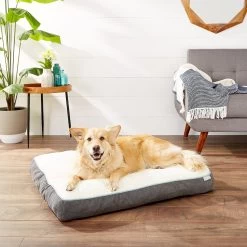 Frisco Plush Pillow Cat & Dog Bed W/ Removable Cover