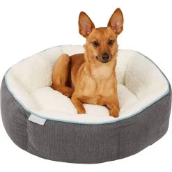 Frisco Sherpa Hexagon Bolster Cat & Dog Bed -Pet Dog Supplies Shop 144813 PT4. AC SS1800 V1578442740