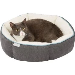 Frisco Sherpa Hexagon Bolster Cat & Dog Bed -Pet Dog Supplies Shop 144813 PT5. AC SS1800 V1578443391
