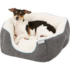 Frisco Square Deep Bolster Dog Bed -Pet Dog Supplies Shop 144830 PT4. AC SS1800 V1578443219