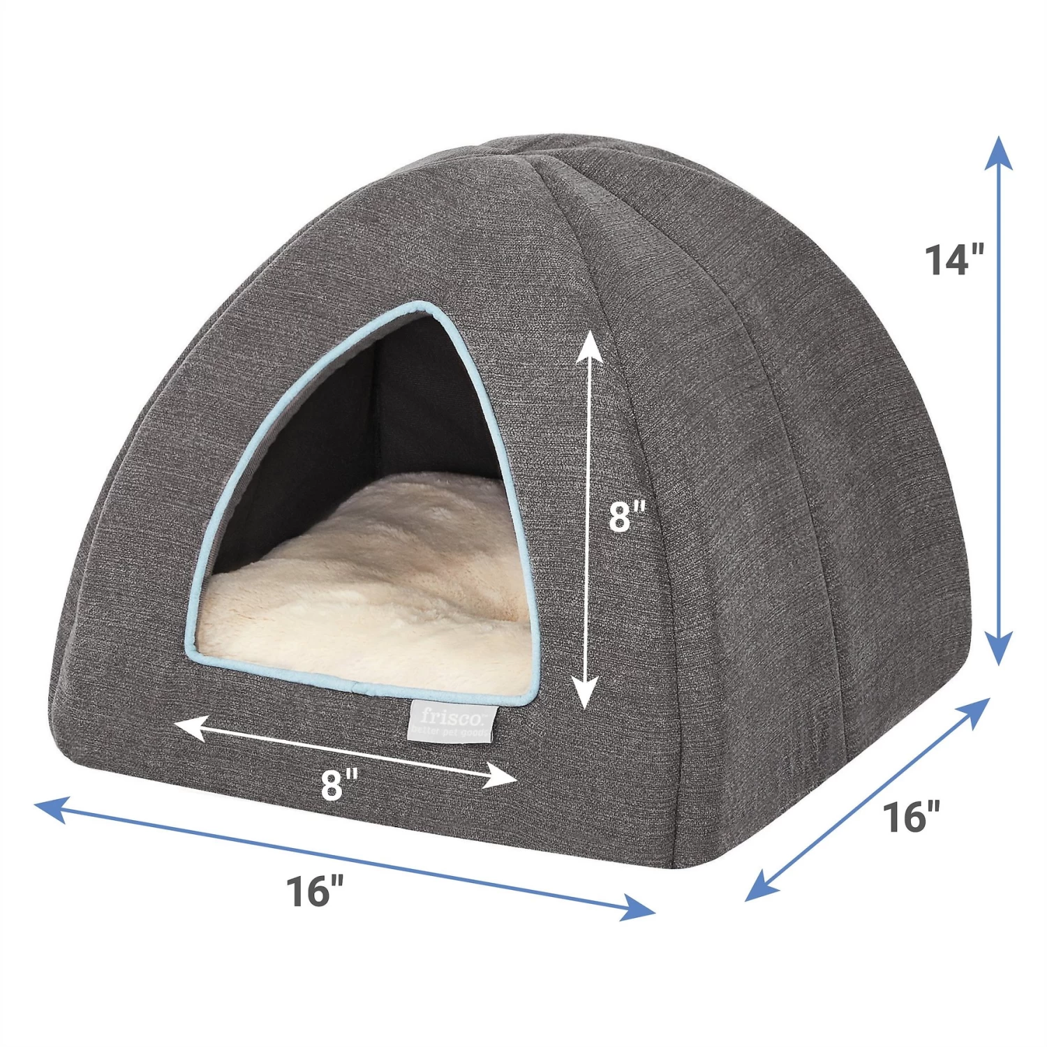 Frisco Igloo Covered Cat & Dog Bed 3 Frisco Igloo Covered Cat & Dog Bed - Image 3