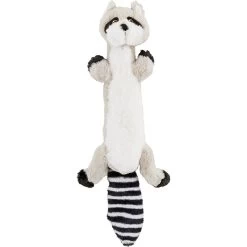 Frisco Raccoon Skinny Plush Squeaky Dog Toy
