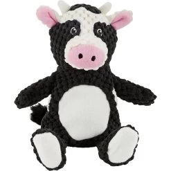 Frisco Cow Textured Plush Squeaky Dog Toy