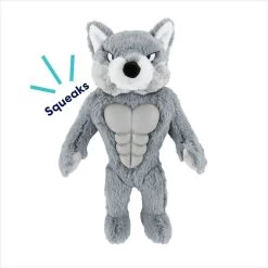 Frisco Wolf Muscle Plush Squeaky Dog Toy -Pet Dog Supplies Shop 147082 PT2. AC SS1800 V1691776574