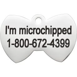 Frisco Stainless Steel Personalized Dog & Cat ID Tag, Bow Tie -Pet Dog Supplies Shop 152997 PT4. AC SS1800 V1548964681