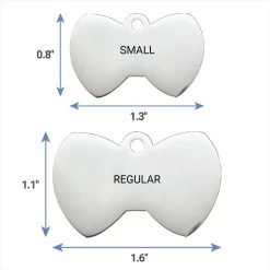 Frisco Stainless Steel Personalized Dog & Cat ID Tag, Bow Tie -Pet Dog Supplies Shop 152997 PT6. AC SS1800 V1540562105