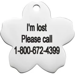 Frisco Stainless Steel Personalized Dog & Cat ID Tag, Flower -Pet Dog Supplies Shop 153002 PT4. AC SS1800 V1548964707