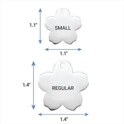 Frisco Stainless Steel Personalized Dog & Cat ID Tag, Flower -Pet Dog Supplies Shop 153002 PT6. AC SS1800 V1540562264