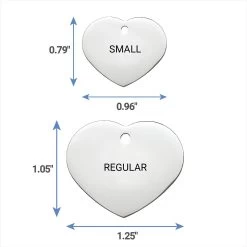 Frisco Personalized Dog & Cat ID Tag, Heart -Pet Dog Supplies Shop 153006 PT6. AC SS1800 V1541090218