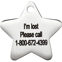 Frisco Stainless Steel Personalized Dog & Cat ID Tag, Star -Pet Dog Supplies Shop 153017 PT4. AC SS1800 V1548964862