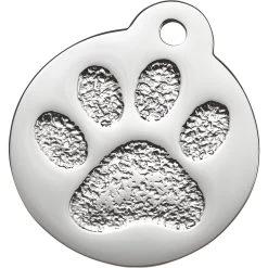 Frisco Stainless Steel Personalized Dog & Cat ID Tag, Paw Print -Pet Dog Supplies Shop 153057 PT2. AC SS1800 V1548964914