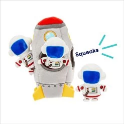 Frisco Rocket Ship Hide & Seek Puzzle Plush Squeaky Dog Toy -Pet Dog Supplies Shop 174753 PT3. AC SS1800 V1695670718