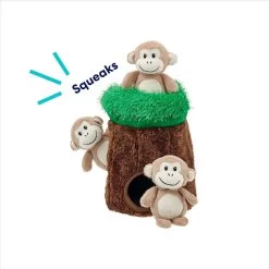 Frisco Monkeys In Tree Hide & Seek Puzzle Plush Squeaky Dog Toy -Pet Dog Supplies Shop 174759 PT3. AC SS1800 V1698345474
