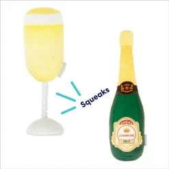 Frisco Champagne & Flute Plush Squeaky Dog Toy 8 Frisco Champagne & Flute Plush Squeaky Dog Toy -Pet Dog Supplies Shop 183243 PT2. AC SS1800 V1695748473