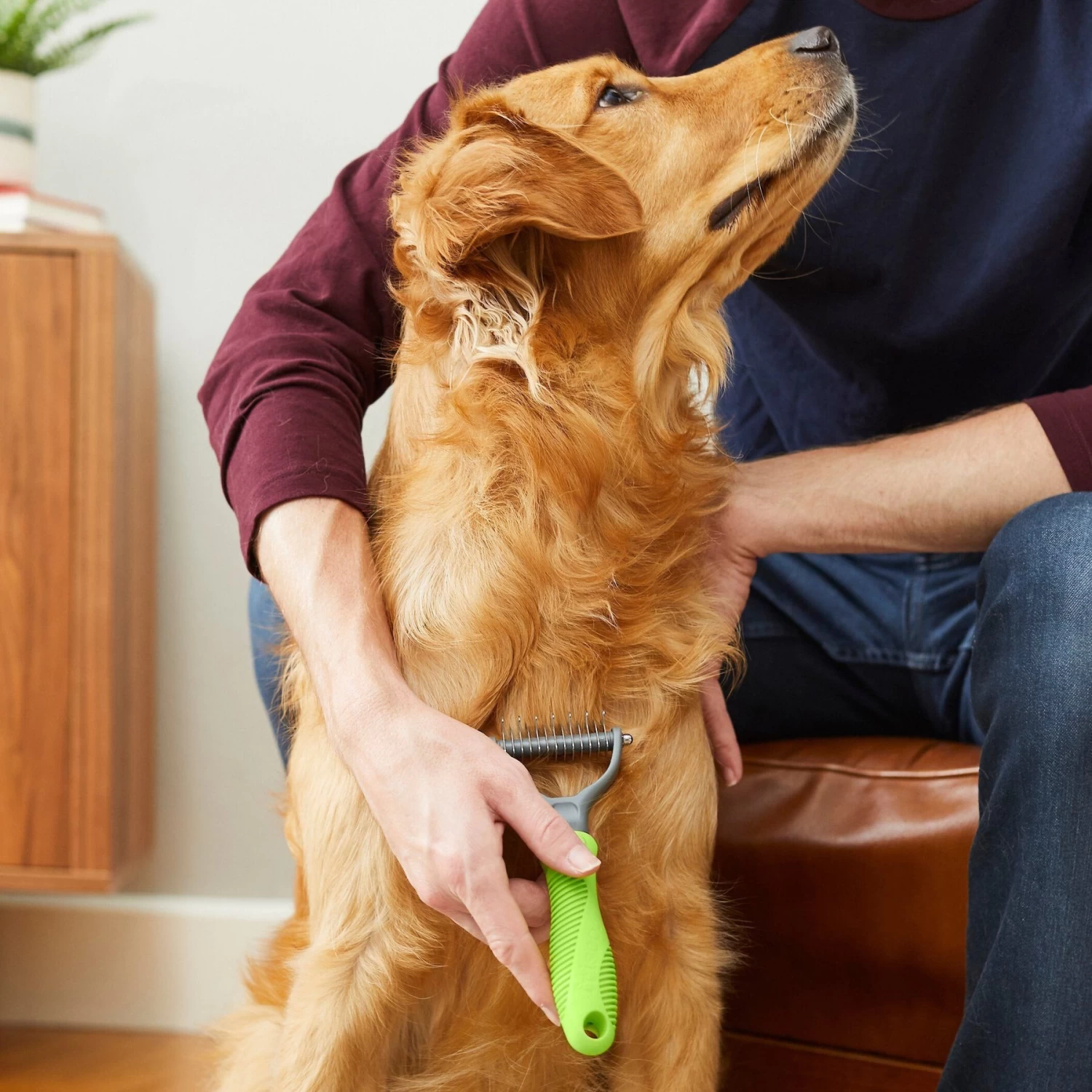 Frisco Dematting Double-Sided Dog & Cat Rake 4 Frisco Dematting Double-Sided Dog & Cat Rake - Image 4