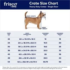Frisco Heavy Duty Single Door Wire Dog Crate -Pet Dog Supplies Shop 210677 PT2. AC SS1800 V1667859376