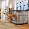 Frisco Heavy Duty Fold & Carry Double Door Collapsible Wire Dog Crate & Mat Kit