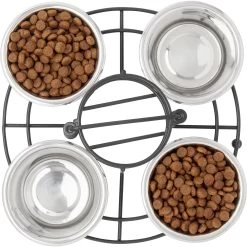 Frisco Multi Pet Feeding 4-Bowls Stainless Steel Dog & Cat Bowls, 0.5 Cup 12 Frisco Multi Pet Feeding 4-Bowls Stainless Steel Dog & Cat Bowls, 0.5 Cup -Pet Dog Supplies Shop 213787 PT4. AC SS1800 V1599240375