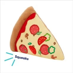 Frisco Pizza Slice Plush Squeaky Dog Toy -Pet Dog Supplies Shop 213818 PT2. AC SS1800 V1695748417