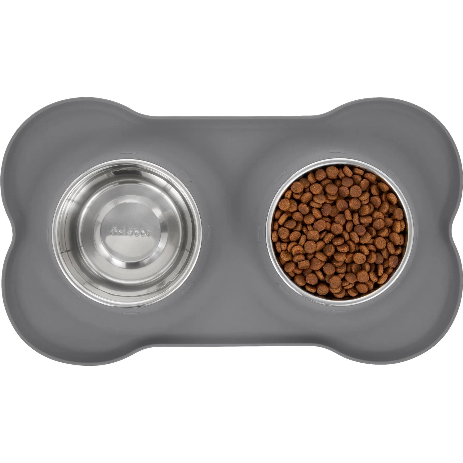 Frisco Silicone Stainless Steel Double Diner Dog & Cat Bowl 5 Frisco Silicone Stainless Steel Double Diner Dog & Cat Bowl - Image 5