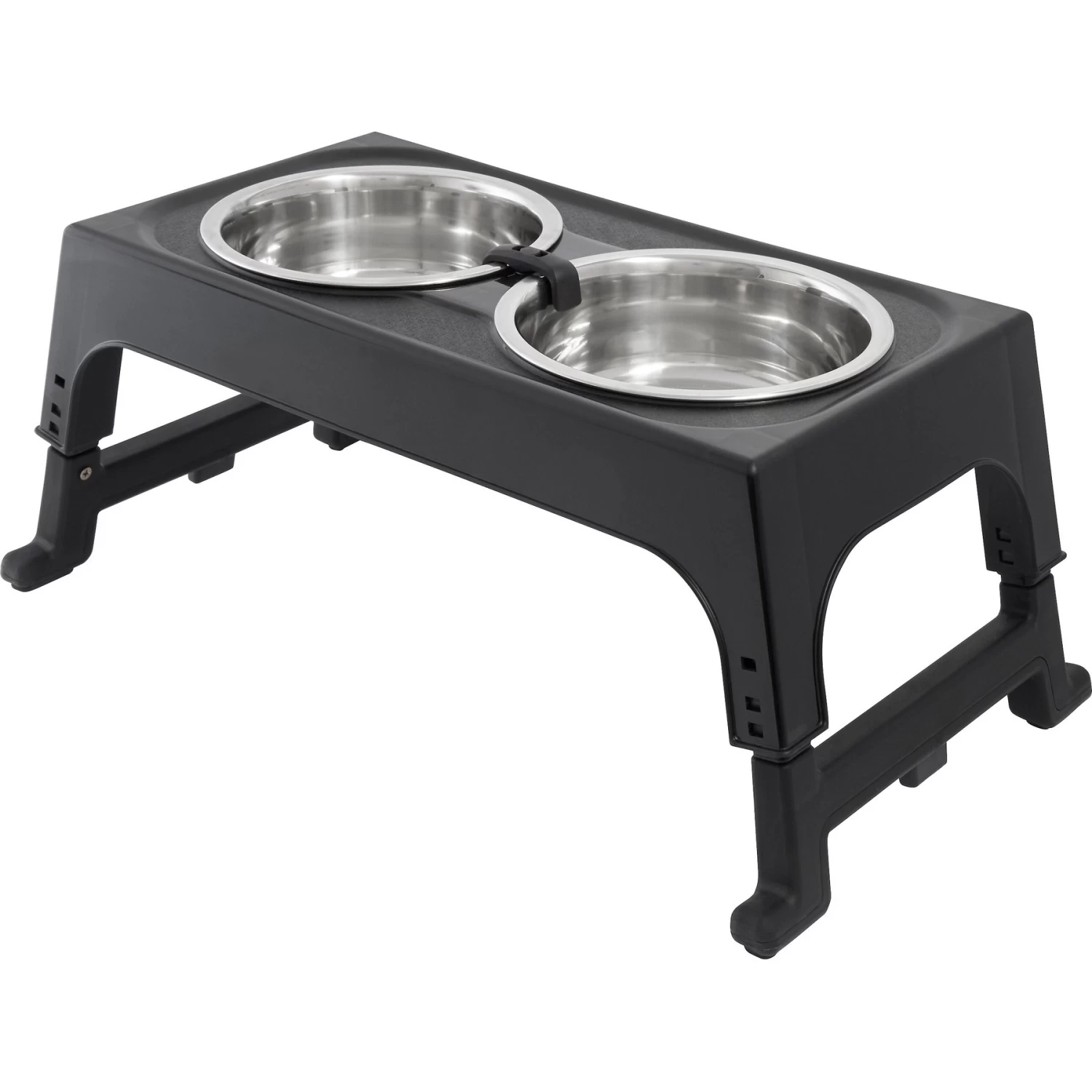 Frisco Stainless Steel Bowls With Adjustable Elevated Holder 1 Frisco Stainless Steel Bowls With Adjustable Elevated Holder
