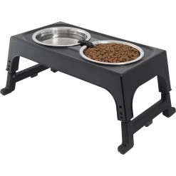 Frisco Stainless Steel Bowls With Adjustable Elevated Holder 7 Frisco Stainless Steel Bowls With Adjustable Elevated Holder -Pet Dog Supplies Shop 216015 PT2. AC SS1800 V1591020383