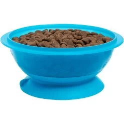 Frisco Plastic Suction Bowl, Blue -Pet Dog Supplies Shop 216037 PT2. AC SS1800 V1591020486