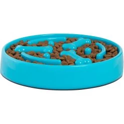 Frisco Bone Shaped Ridges Slow Feed Bowl -Pet Dog Supplies Shop 216041 PT3. AC SS1800 V1591020674