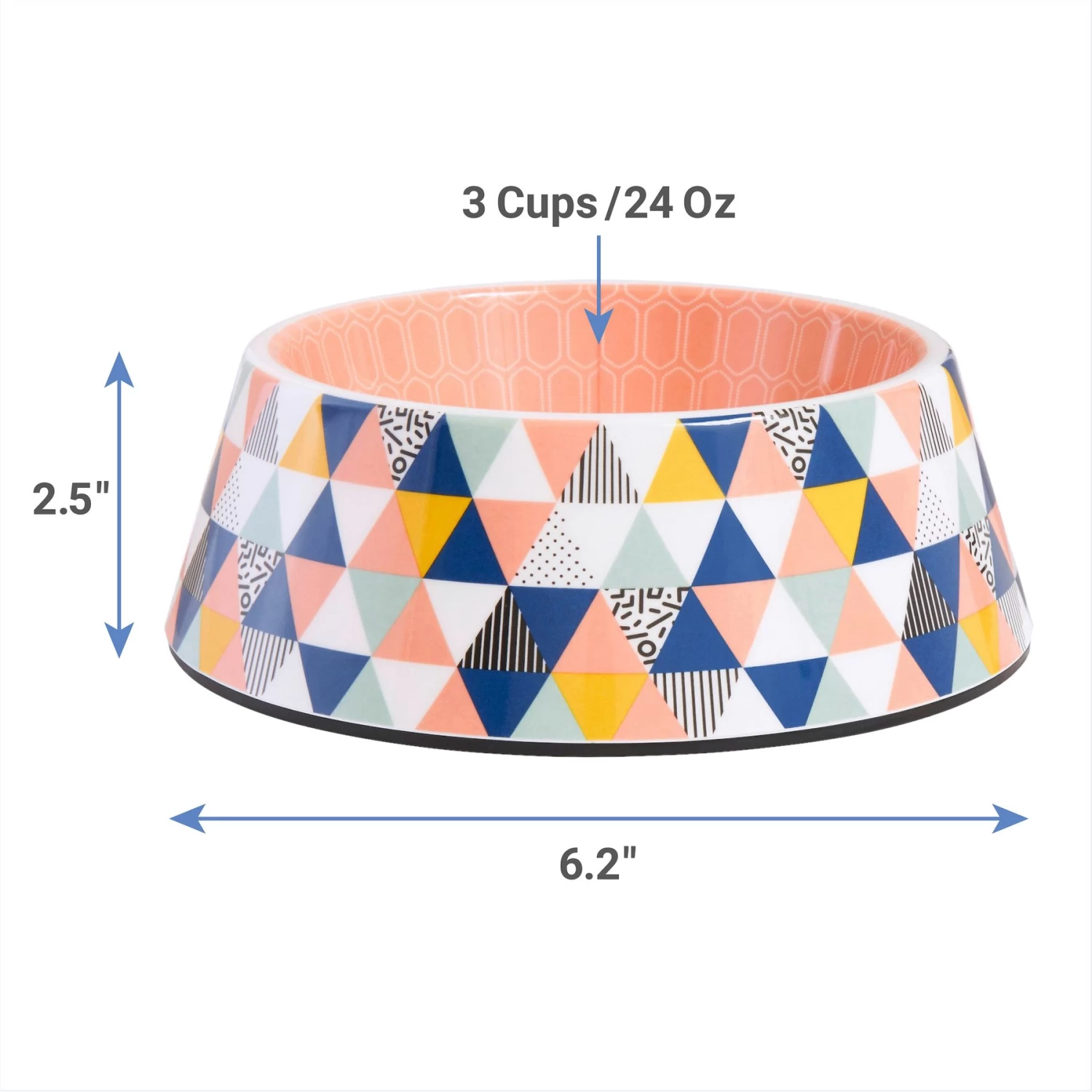 Frisco Colorful Geometric Melamine Bowl 2 Frisco Colorful Geometric Melamine Bowl - Image 2