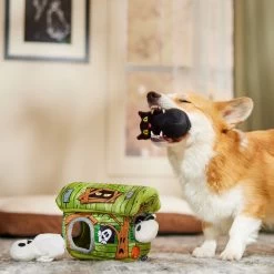 Frisco Halloween Haunted Shack Hide & Seek Puzzle Plush Squeaky Dog Toy -Pet Dog Supplies Shop 218598 PT6. AC SS1800 V1597599360