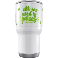 Frisco Double Walled "All We Need Is Paws" Personalized Tumbler -Pet Dog Supplies Shop 219774 PT3. AC SS1800 V1594393258