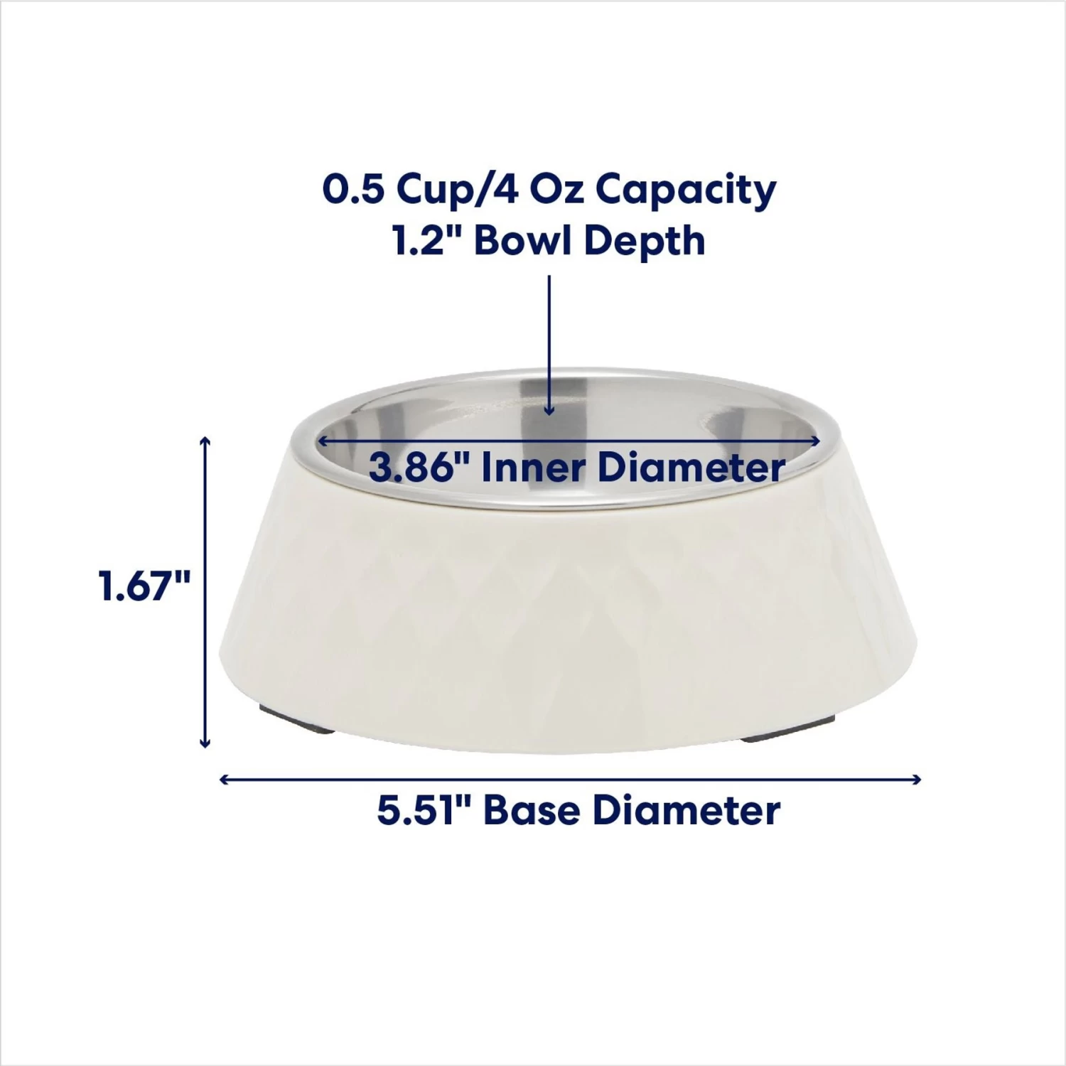 Frisco Hammered Melamine Stainless Steel Dog Bowl 2 Frisco Hammered Melamine Stainless Steel Dog Bowl - Image 2