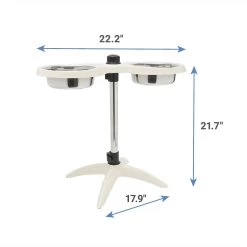 Frisco Adjustable Stainless Steel Double Elevated Dog Bowls 12 Frisco Adjustable Stainless Steel Double Elevated Dog Bowls -Pet Dog Supplies Shop 232097 PT6. AC SS1800 V1605747106