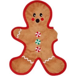 Frisco Holiday Gingerbread Man Flat Plush Squeaky Dog Toy -Pet Dog Supplies Shop 233241 PT3. AC SS1800 V1600872370