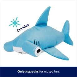 Frisco Hammerhead Shark Ballistic Nylon Plush Squeaky Dog Toy -Pet Dog Supplies Shop 233593 PT2. AC SS1800 V1695748354
