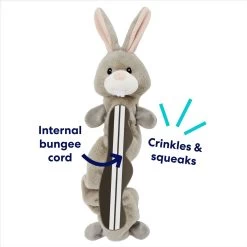 Frisco Bunny Bungee Plush Squeaky Dog Toy -Pet Dog Supplies Shop 233612 PT2. AC SS1800 V1691784247