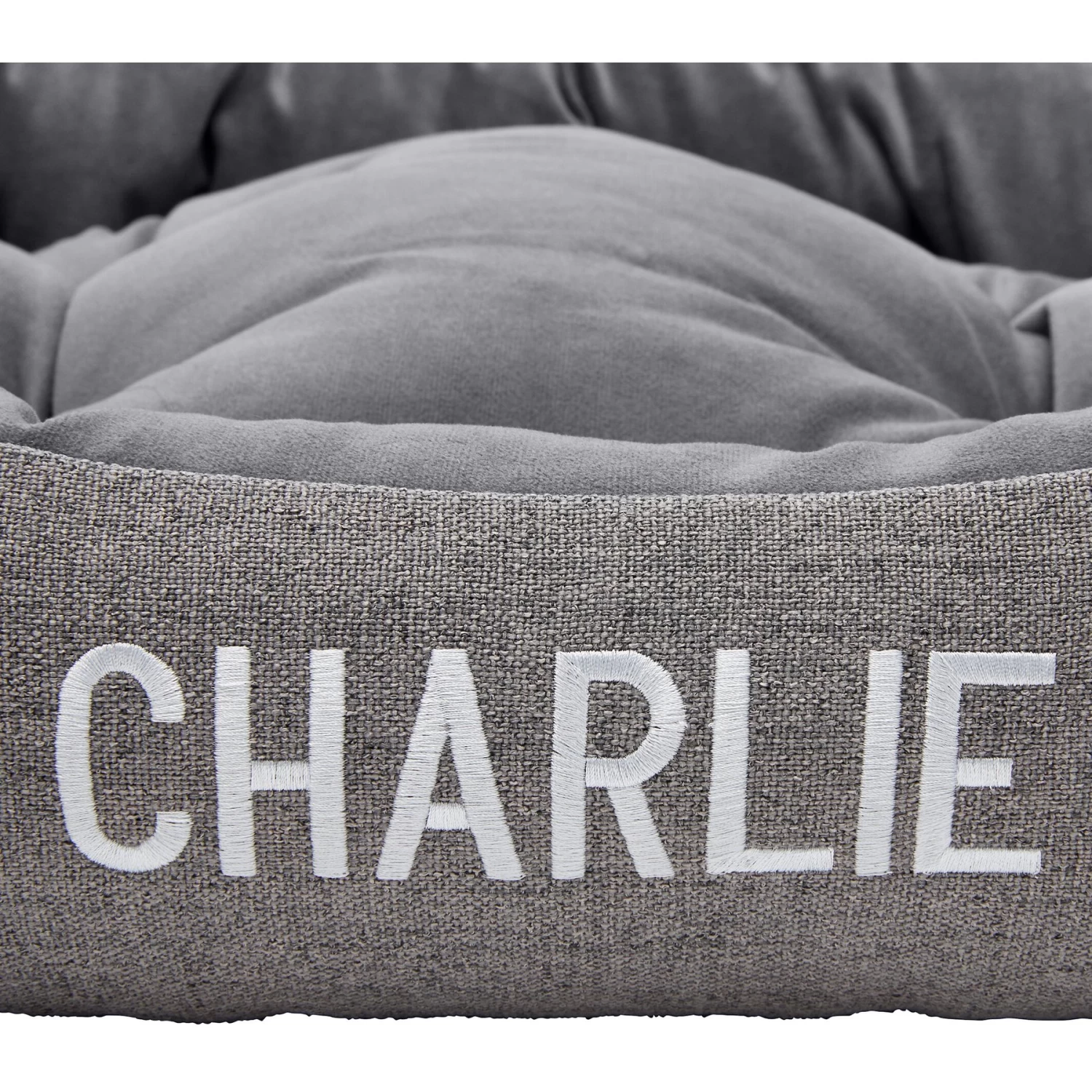 Frisco Rectangular Personalized Bolster Dog Bed W/Removable Cover 5 Frisco Rectangular Personalized Bolster Dog Bed W/Removable Cover - Image 5