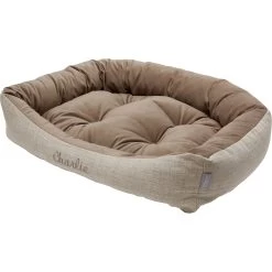 Frisco Rectangular Personalized Bolster Dog Bed W/Removable Cover, Beige, Large 10 Frisco Rectangular Personalized Bolster Dog Bed W/Removable Cover, Beige, Large -Pet Dog Supplies Shop 234948 PT2. AC SS1800 V1600206988