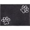 Frisco Microfiber Chenille Paw Print Doormat
