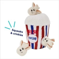 Frisco Zoomies & Chill Popcorn Hide & Seek Puzzle Plush Squeaky Dog Toy -Pet Dog Supplies Shop 241679 PT3. AC SS1800 V1695748440