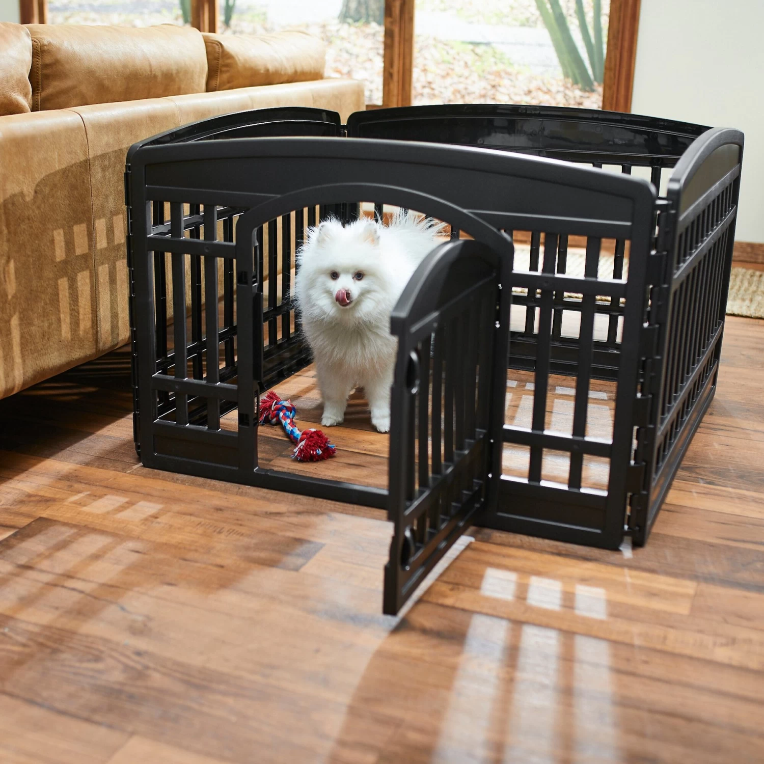 Frisco 4-Panel Dog Exercise Playpen With Door, 24-in 1 Frisco 4-Panel Dog Exercise Playpen With Door, 24-in