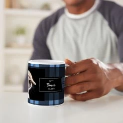 Frisco Plaid Personalized Coffee Mug -Pet Dog Supplies Shop 249335 PT3. AC SS1800 V1608353250