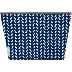 Frisco Rectangle Collapsible Pet Toy Storage Bin, Navy Herringbone -Pet Dog Supplies Shop 250574 PT5. AC SS1800 V1615572205
