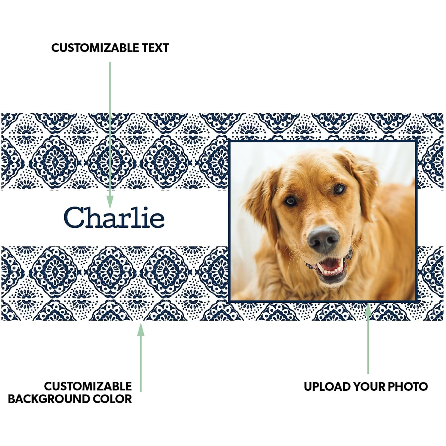 Frisco Double Walled Boho Damask Personalized Tumbler, 30-oz Cup 2 Frisco Double Walled Boho Damask Personalized Tumbler, 30-oz Cup - Image 2