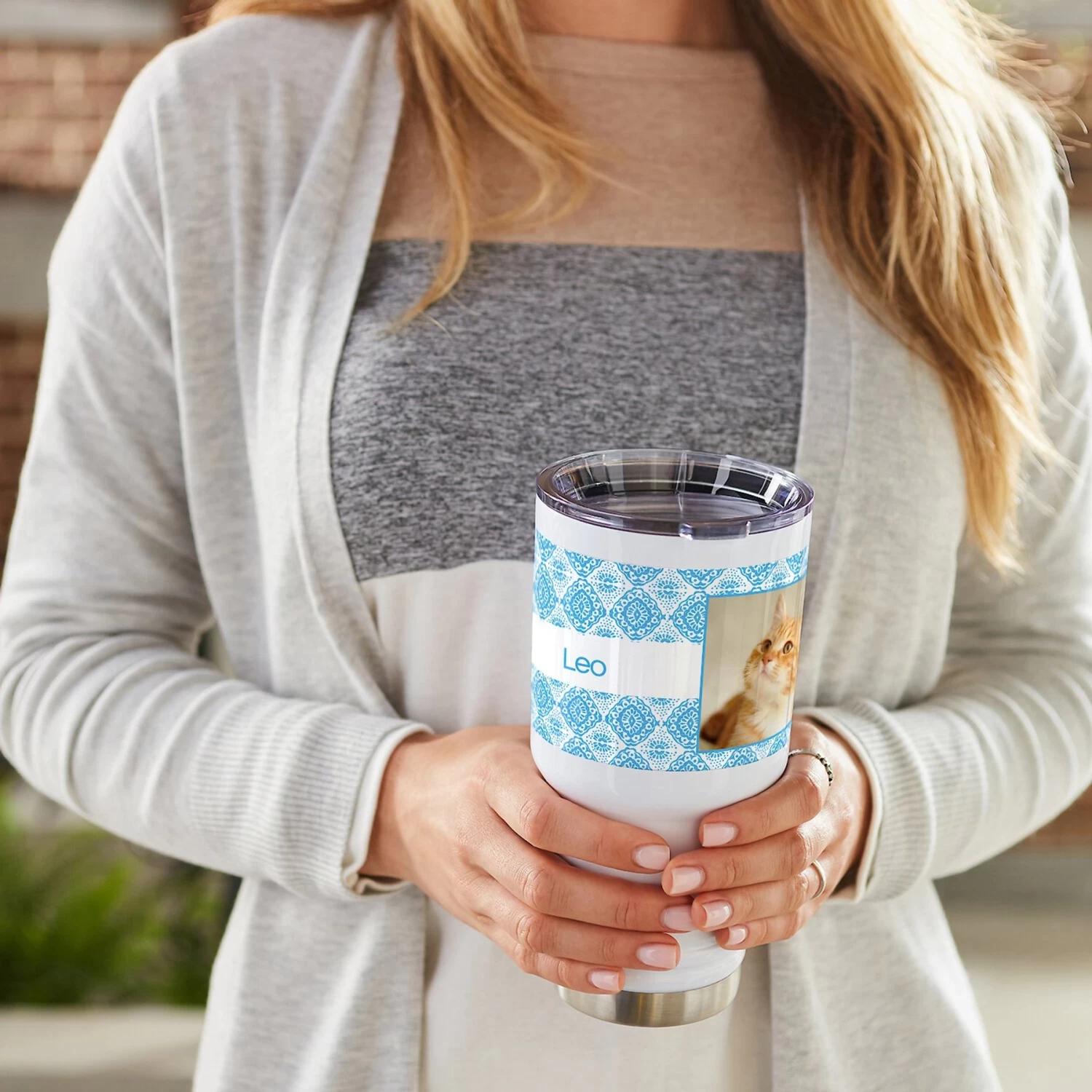 Frisco Double Walled Boho Damask Personalized Tumbler, 30-oz Cup 5 Frisco Double Walled Boho Damask Personalized Tumbler, 30-oz Cup - Image 5