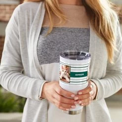 Frisco Double Walled Preppy Stripes Personalized Tumbler, 30-oz Cup -Pet Dog Supplies Shop 250751 PT4. AC SS1800 V1610774844