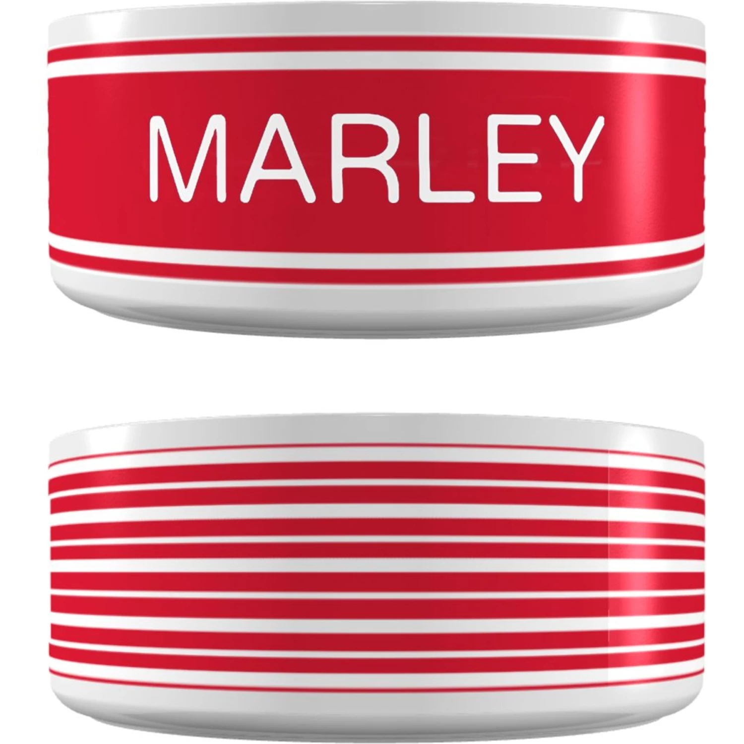 Frisco Preppy Stripes Ceramic Personalized Dog Bowl 1 Frisco Preppy Stripes Ceramic Personalized Dog Bowl