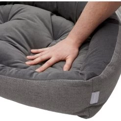 Frisco Rectangular Personalized Bolster Dog Bed W/Removable Cover, Dark Gray, X-Large -Pet Dog Supplies Shop 252611 PT7. AC SS1800 V1604528810