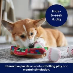 Frisco Baseball Hide & Seek Puzzle Plush Squeaky Dog Toy -Pet Dog Supplies Shop 252758 PT5. AC SS1800 V1695760990
